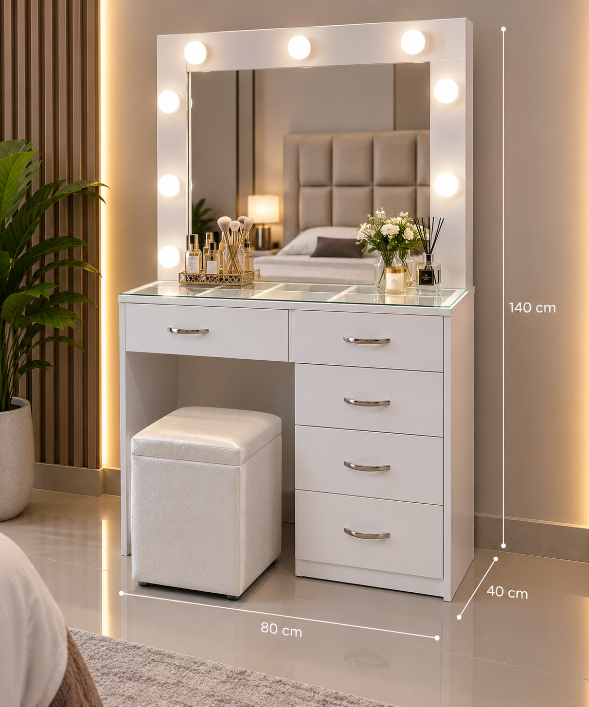 Coqueto Hollywood de 80 cm